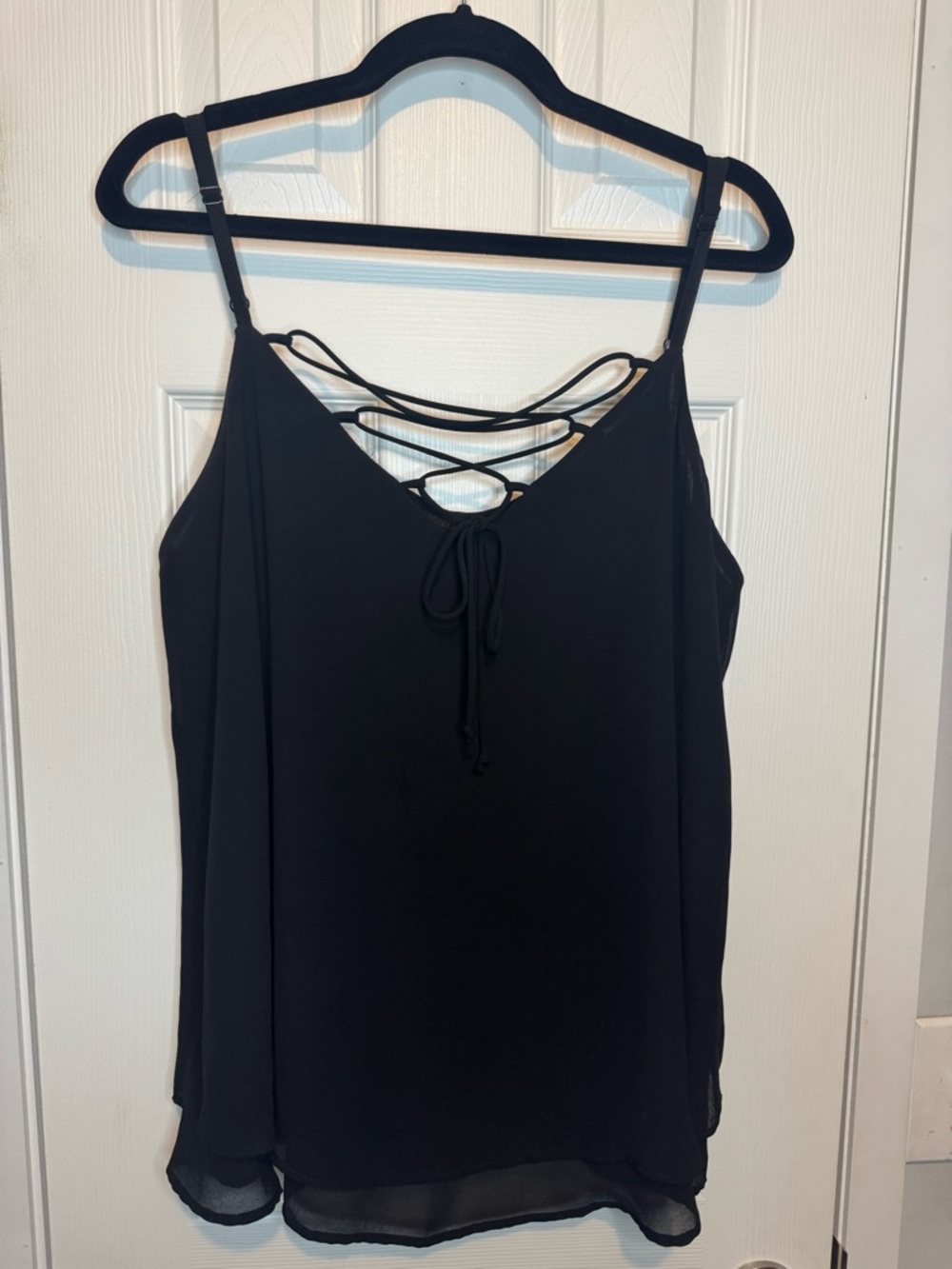 Torrid Black Tie-Front Cami
